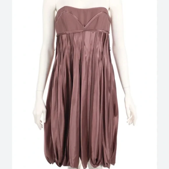 BCBG MAXAZRIA Runway Pleated Silk Dress – Size 4 - Picture 2 of 4